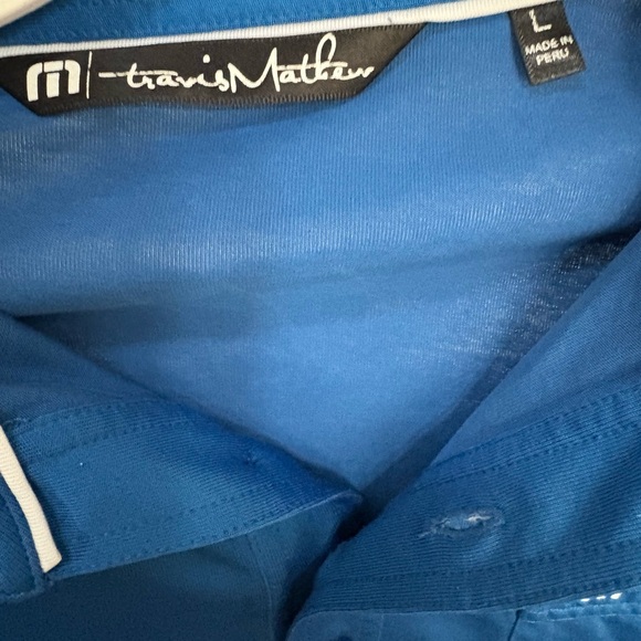 Travis Mathew Vibrant Blue Polo Shirt - Picture 3 of 4